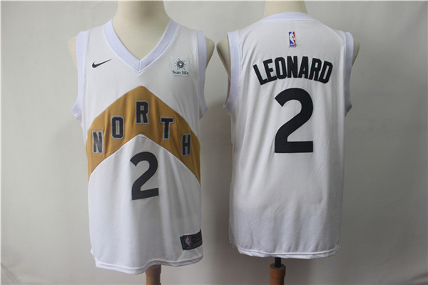  Toronto Raptors #2 Kawhi Leonard White NBA Swingman City Edition Jerseys