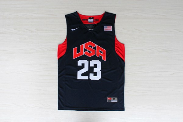  USA 2012 Olympic Dream Team Ten 23 Kyrie Irving Blue Basketball Jersey