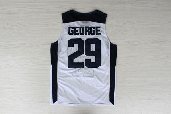  USA 2012 Olympic Dream Team Ten 29 Paul George White Basketball Jerseys