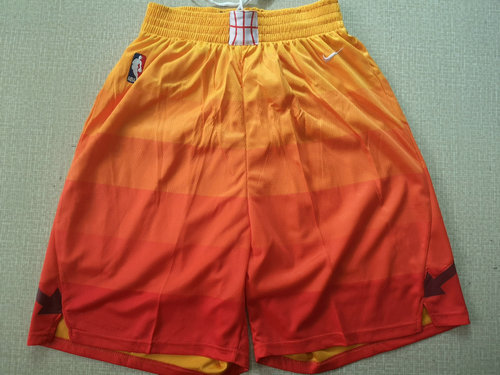  Utah Jazz Orange NBA Swingman City Edition Shorts