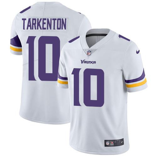  Vikings 10 Fran Tarkenton White Vapor Untouchable Player Limited Jersey