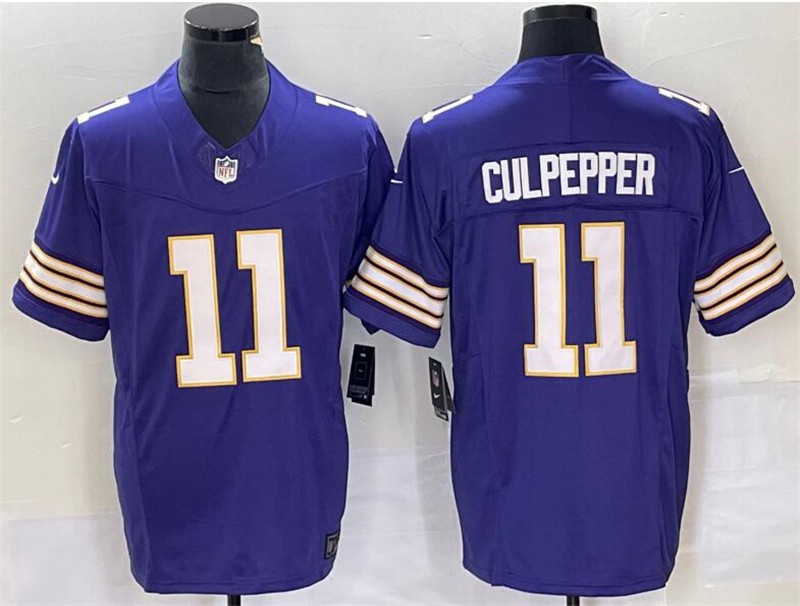 Nike Vikings 11 Daunte Culpepper Purple F.U.S.E. Classic Vapor Limited Jersey