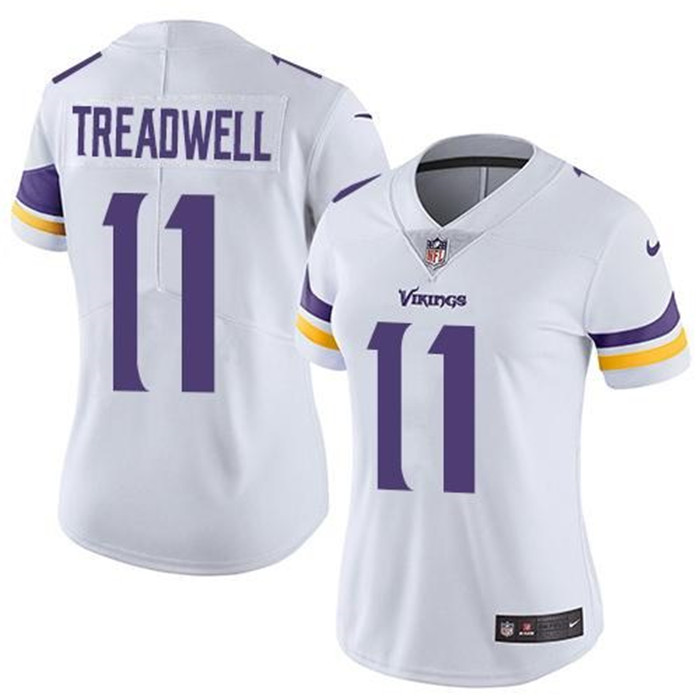  Vikings 11 Laquon Treadwell White Women Vapor Untouchable Limited Jersey