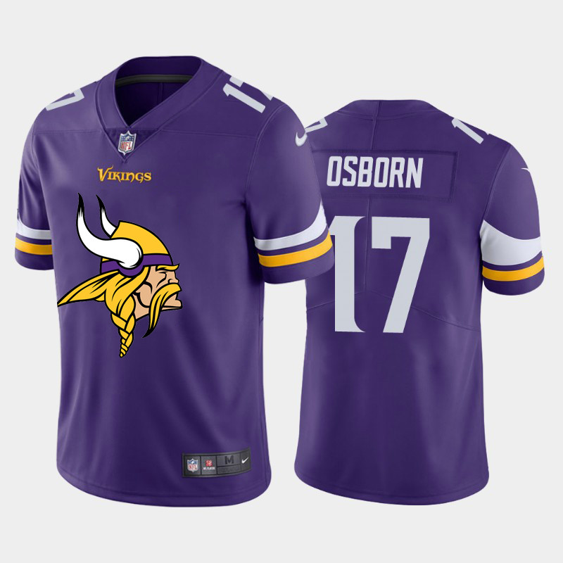 Nike Vikings 17 K.J. Osborn Purple Team Big Logo Vapor Untouchable Limited Jersey