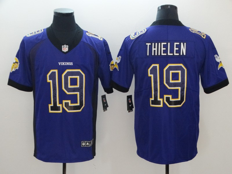  Vikings 19 Adam Thielen Purple Drift Fashion Limited Jersey