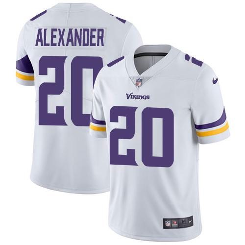  Vikings 20 Mackensie Alexander White Vapor Untouchable Limited Jersey