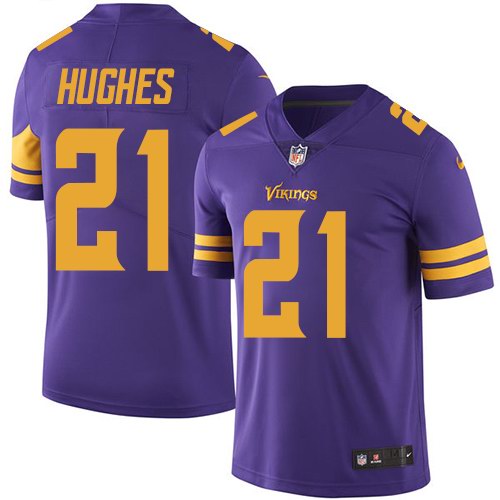  Vikings 21 Mike Hughes Purple Color Rush Limited Jersey