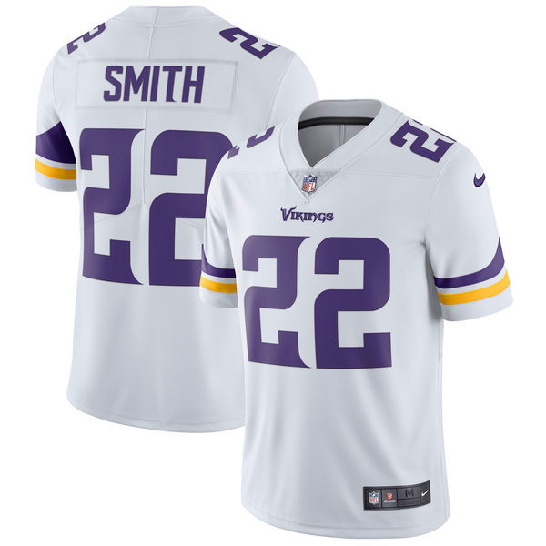  Vikings 22 Harrison Smith White Youth Vapor Untouchable Player Limited Jersey