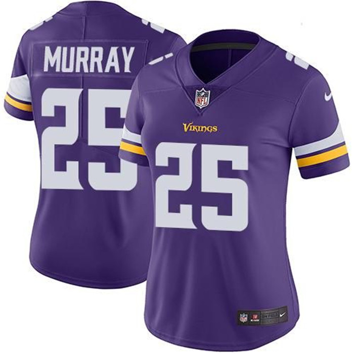  Vikings 25 Latavius Murray Purple Women Vapor Untouchable Limited Jersey