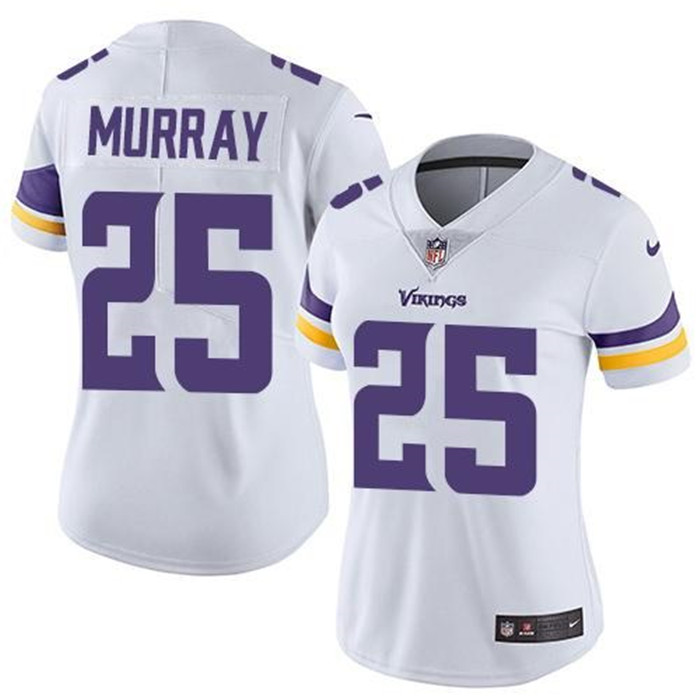  Vikings 25 Latavius Murray White Women Vapor Untouchable Limited Jersey