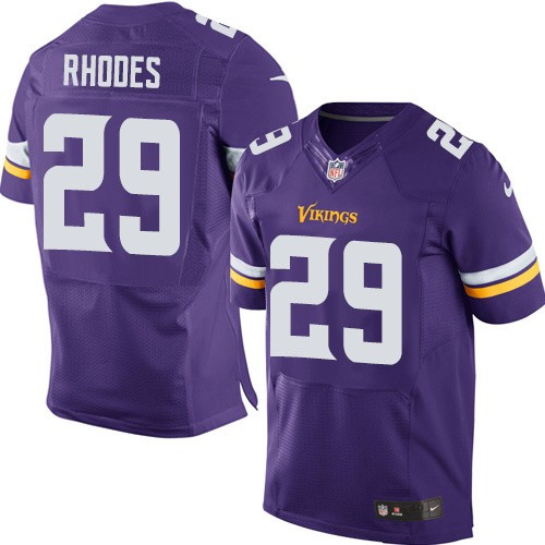 Vikings 29 Xavier Rhodes Purple Elite Jersey