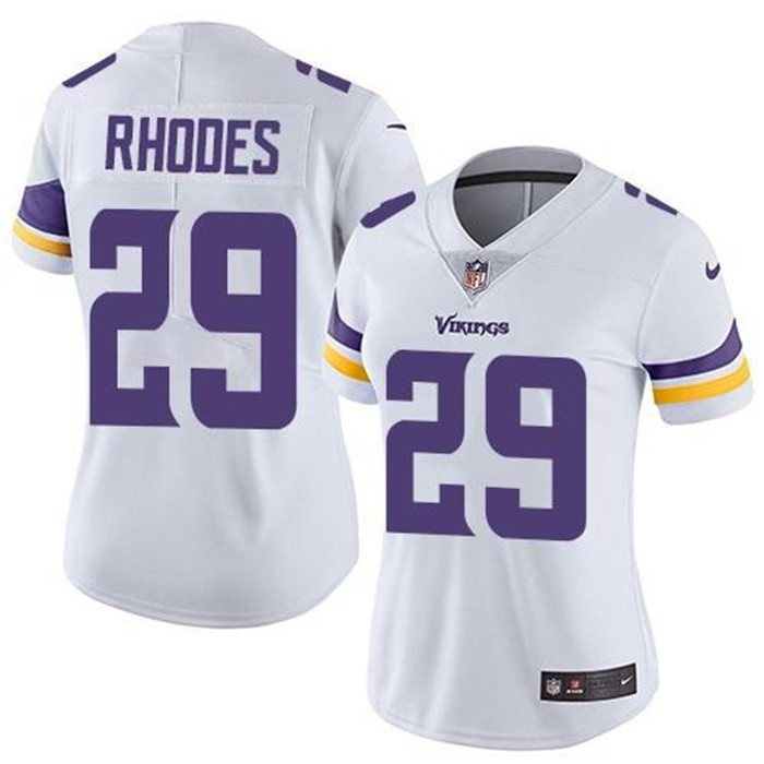  Vikings 29 Xavier Rhodes White Women Vapor Untouchable Limited Jersey