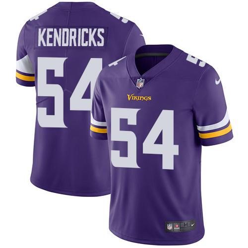  Vikings 54 Eric Kendricks Purple Vapor Untouchable Limited Jersey