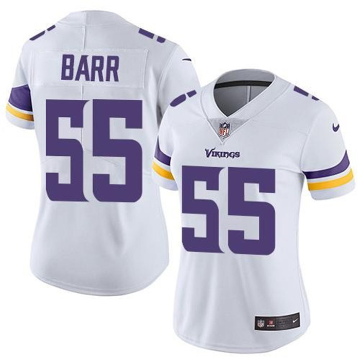  Vikings 55 Anthony Barr White Women Vapor Untouchable Limited Jersey