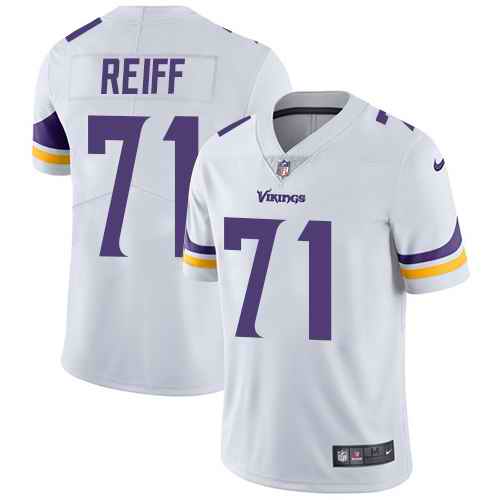  Vikings 71 Riley Reiff White Vapor Untouchable Limited Jersey