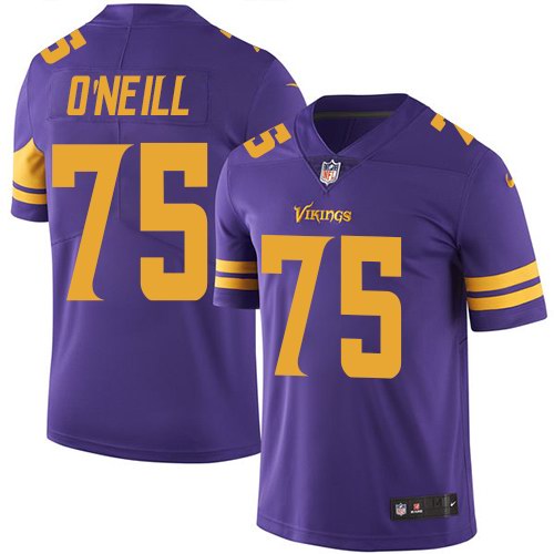  Vikings 75 Brian O'Neill Purple Color Rush Limited Jersey