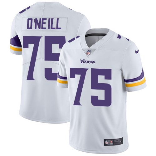  Vikings 75 Brian O'Neill White Vapor Untouchable Limited Jersey