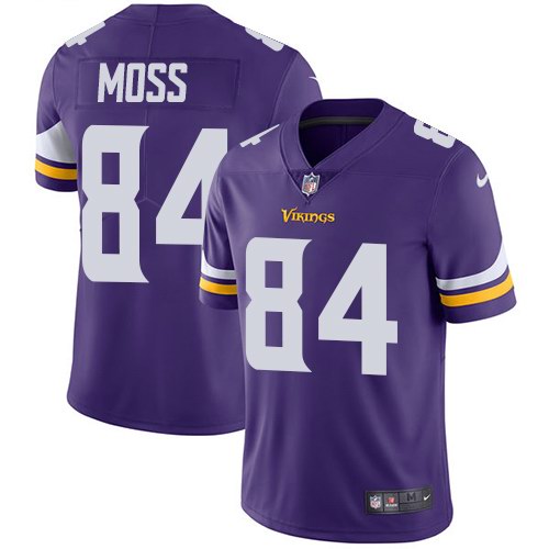  Vikings 84 Randy Moss Purple Vapor Untouchable Limited Jersey