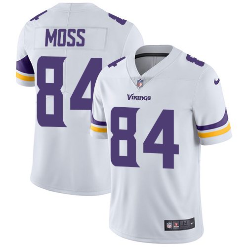  Vikings 84 Randy Moss White Vapor Untouchable Limited Jersey