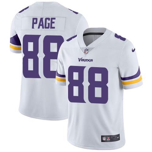  Vikings 88 Alan Page White Vapor Untouchable Limited Jersey