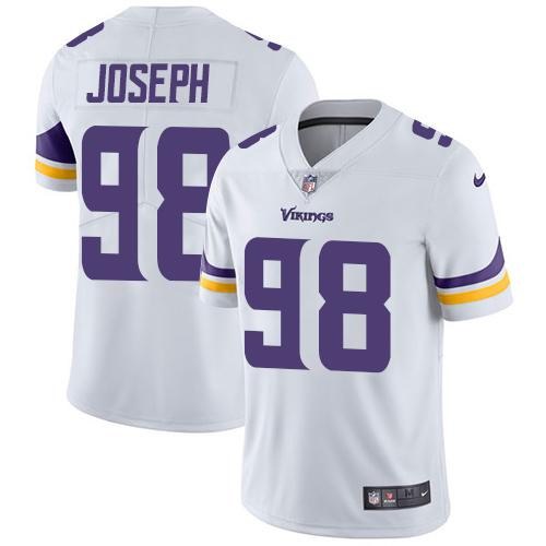  Vikings 98 Linval Joseph White Vapor Untouchable Limited Jersey