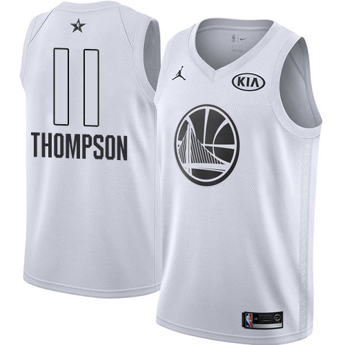  Warriors #11 Klay Thompson White NBA Jordan Swingman 2018 All Star Game Jersey