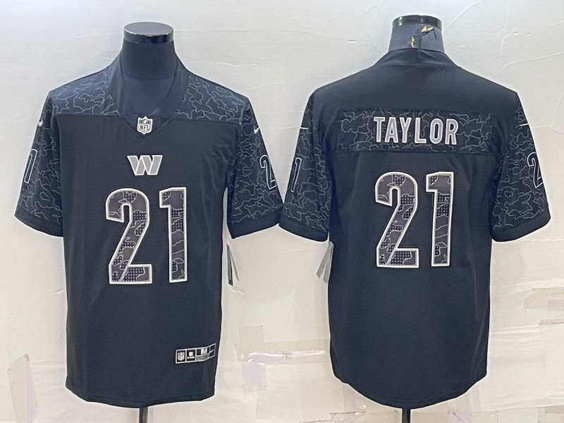 Nike Washington Commanders 21 Sean Taylor Black RFLCTV Limited Jersey