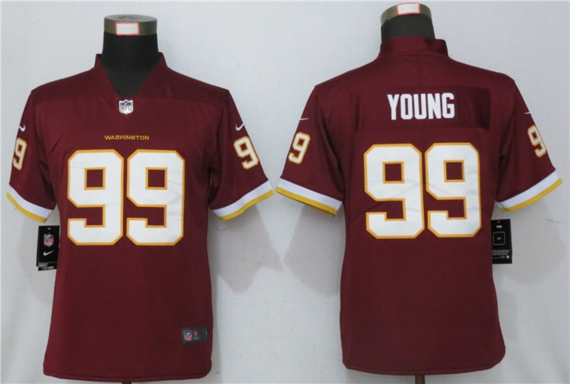 Nike Washington Football Team 99 Chase Young Red Women Vapor Untouchable Limited Jersey