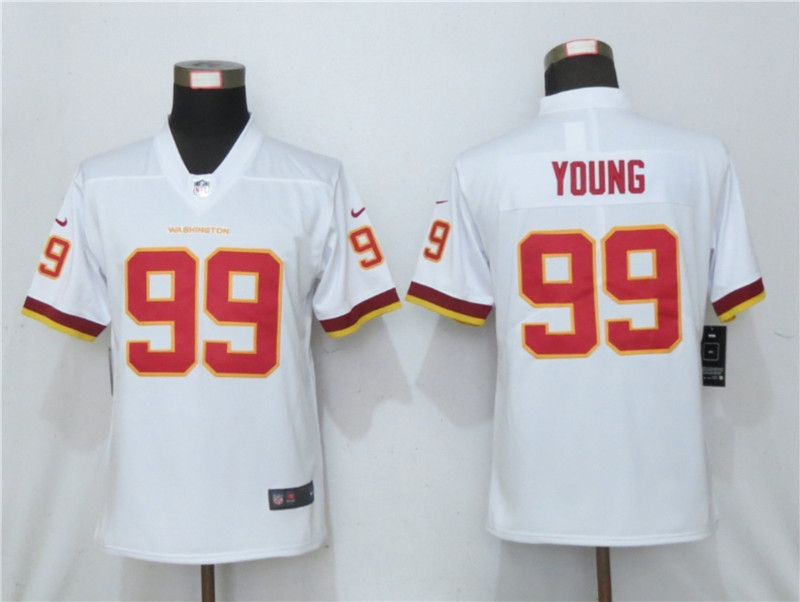 Nike Washington Football Team 99 Chase Young White Women Vapor Untouchable Limited Jersey