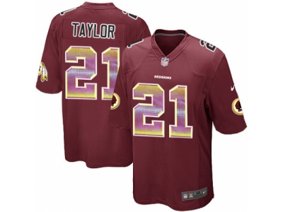  Washington Redskins 21 Sean Taylor Limited Burgundy Red Strobe NFL Jersey