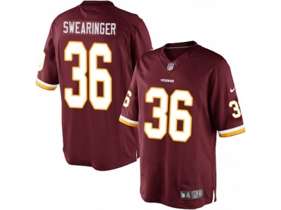  Washington Redskins 36 DJ Swearinger Limited Burgundy Red Team Color NFL Jersey