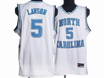 North Carolina #5 Ty Lawson Embroidered College Jerseys White