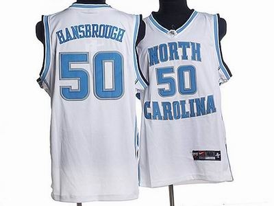 North Carolina #50 Tyler Hansbrough Embroidered College Jerseys White