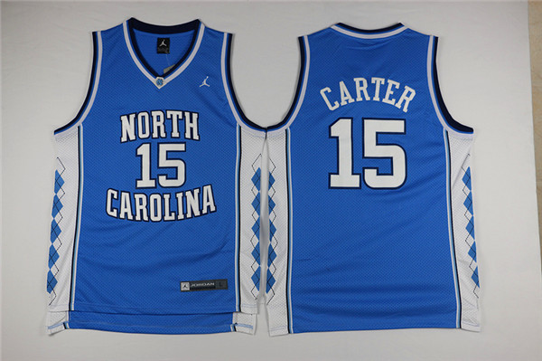 North Carolina 15 Vince carter blue jersey