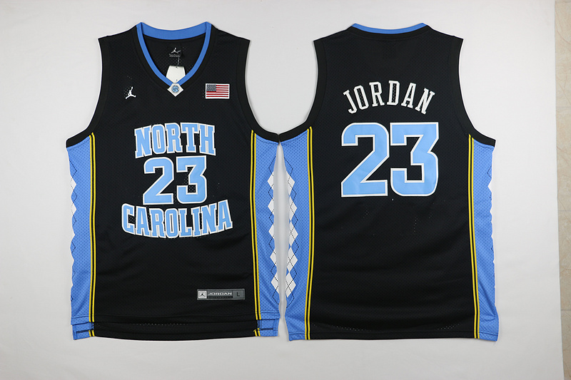 North Carolina 23 Michael jordan Black jersey