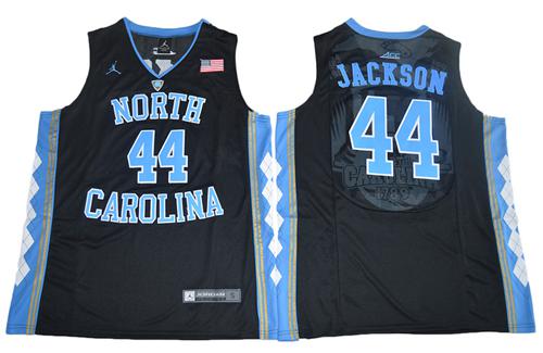 North Carolina 44 Justin Jackson Black Basketball Stitched NCAA Jersey