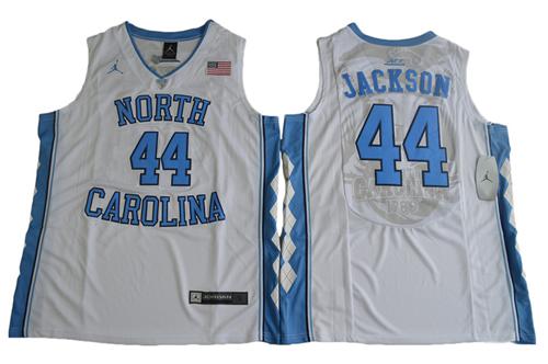 North Carolina 44 Justin Jackson White Basketball Stitched NCAA Jersey
