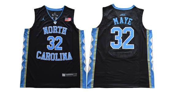 North Carolina Tar Heels 32 Luke Maye Black College Basketball Jersey