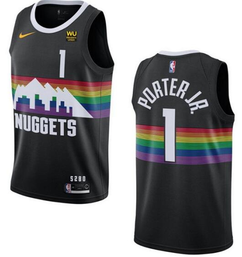 Nuggets 1 Michael Porter Jr. Black City Edition Nike Swingman Jersey