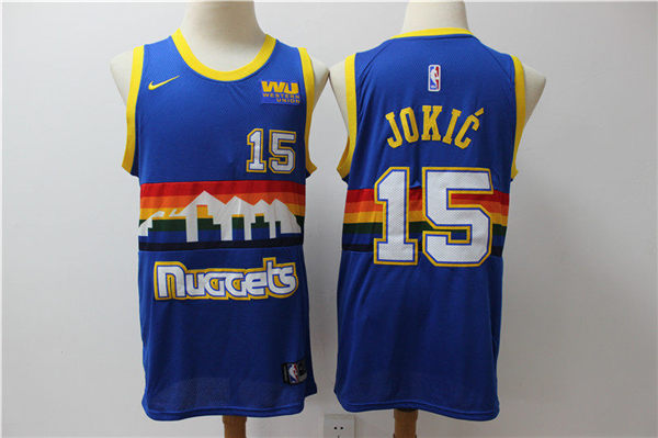 Nuggets 15 Nikola Jokic Blue  Swingman Jersey