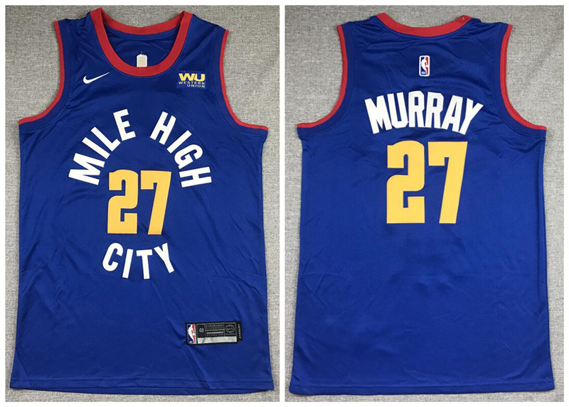 Nuggets 27 Jamal Murray Blue City Edition Nike Swingman Jersey