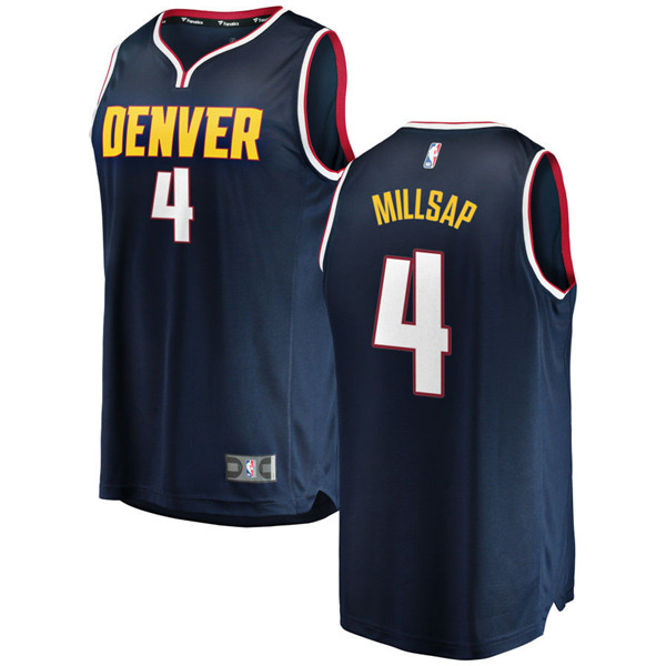 Nuggets 4 Paul Millsap Navy  Swingman Jersey