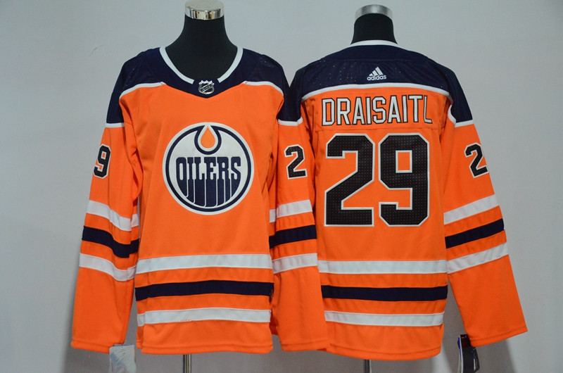 Oilers 29 Leon Draisaitl Orange Youth  Jersey
