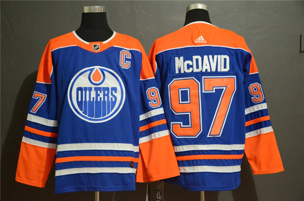 Oilers 97 Connor McDavid Royal  Jersey