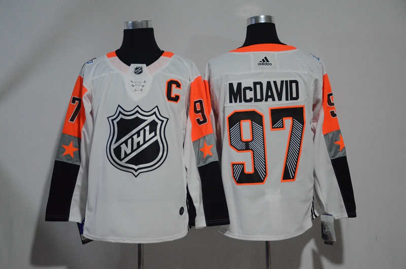 Oilers 97 Connor McDavid White  2018 NHL All Star Game Pacific Division Authentic Player Jersey
