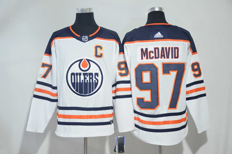 Oilers 97 Connor McDavid White  Jersey