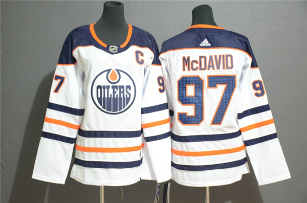 Oilers 97 Connor McDavid White Youth  Jersey