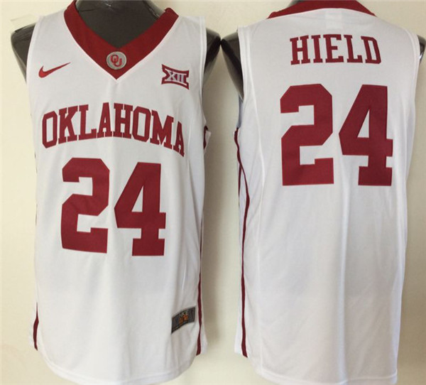 Oklahoma Sooners 24 Buddy Hield White College Basketball Jersey