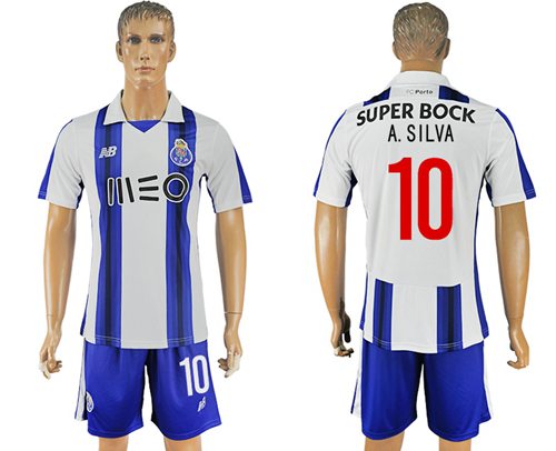 Oporto 10 A Silva Home Soccer Club Jersey