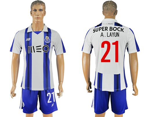 Oporto 21 A Layun Home Soccer Club Jersey